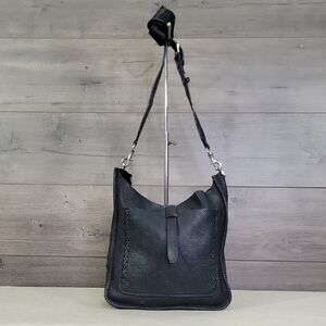 Rebecca Minkoff Black Pebble Leather Crossbody Shoulder Bag